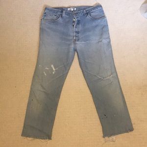 Re/Done crop distressed jeans 31